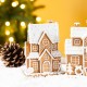 Glitzhome 5.50"H S/3 Christmas Resin Gingerbread House Table Decor