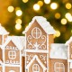 Glitzhome 12.00"L Christmas Resin Gingerbread Townhouse Table Decor