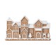 Glitzhome 12.00"L Christmas Resin Gingerbread Townhouse Table Decor