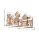 Glitzhome 12.00"L Christmas Resin Gingerbread Townhouse Table Decor
