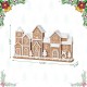 Glitzhome 12.00"L Christmas Resin Gingerbread Townhouse Table Decor