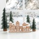 Glitzhome 12.00"L Christmas Resin Gingerbread Townhouse Table Decor