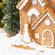 Glitzhome 17.75"H Christmas Lighted Resin Gingerbread House Table Decor