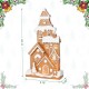 Glitzhome 17.75"H Christmas Lighted Resin Gingerbread House Table Decor