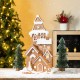 Glitzhome 17.75"H Christmas Lighted Resin Gingerbread House Table Decor