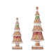 Glitzhome S/2 Resin Christmas Tree Table Decor