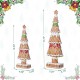 Glitzhome S/2 Resin Christmas Tree Table Decor