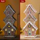 Glitzhome 18.5"H Lighted Resin Christmas Gingerbread House Table Decor