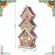 Glitzhome 18.5"H Lighted Resin Christmas Gingerbread House Table Decor