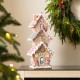 Glitzhome 18.5"H Lighted Resin Christmas Gingerbread House Table Decor