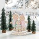 Glitzhome 10.25"H Resin Christmas Gingerbread Man Family Table Decor