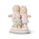 Glitzhome 10.25"H Resin Christmas Gingerbread Man Family Table Decor