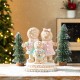 Glitzhome 10.25"H Resin Christmas Gingerbread Man Family Table Decor