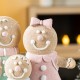 Glitzhome 10.25"H Resin Christmas Gingerbread Man Family Table Decor