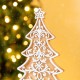 Glitzhome 14.5"H Resin Christmas Tree Table Decor