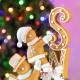 Glitzhome 12.50"H Resin Christmas Gingerbread Table Decor