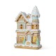 Glitzhome 11.75"H Christmas Macaron Resin Village Table Decor