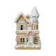 Glitzhome 11.75"H Christmas Macaron Resin Village Table Decor