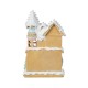 Glitzhome 11.75"H Christmas Macaron Resin Village Table Decor