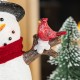 Glitzhome 15"H Christmas Lighted Resin Snowman Table Decor