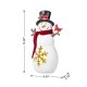 Glitzhome 15"H Christmas Lighted Resin Snowman Table Decor