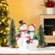 Glitzhome 10.25"H Christmas Resin Snowman Family Table Decor