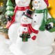 Glitzhome 10.25"H Christmas Resin Snowman Family Table Decor