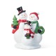 Glitzhome 10.25"H Christmas Resin Snowman Family Table Decor