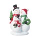 Glitzhome 10.25"H Christmas Resin Snowman Family Table Decor