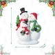 Glitzhome 10.25"H Christmas Resin Snowman Family Table Decor