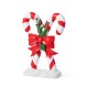 Glitzhome 10"H Christmas Resin Candy Cane Table Decor