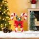 Glitzhome 10"H Christmas Resin Candy Cane Table Decor