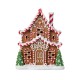 Glitzhome 11.75"H Christmas Lighted Resin Village Table Decor