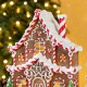 Glitzhome 11.75"H Christmas Lighted Resin Village Table Decor