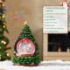 Glitzhome 100mm Christmas Resin Lighted Musical Snowflakes Christmas Tree Waterglobe