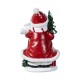 Glitzhome 100mm Christmas Resin Lighted Snowflakes Snowman Waterglobe