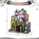 Glitzhome 11"H Lighted  Resin Halloween Haunted House Table Village Decor