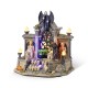 Glitzhome 9.75"H Lighted  Resin Halloween Haunted House Table Village Decor