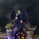 Glitzhome 9.75"H Lighted  Resin Halloween Haunted House Table Village Decor