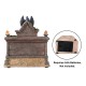 Glitzhome 9.75"H Lighted  Resin Halloween Haunted House Table Village Decor