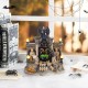 Glitzhome 9.75"H Lighted  Resin Halloween Haunted House Table Village Decor