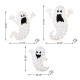 Glitzhome Set of 3  Lighted  Halloween 2.5D Ghosts Family Outdoor Décor with 200 Warm white  LED Lights （KD）