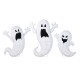 Glitzhome Set of 3  Lighted  Halloween 2.5D Ghosts Family Outdoor Décor with 200 Warm white  LED Lights （KD）