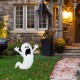 Glitzhome 35.5"H Lighted Halloween 2.5D Ghosts Outdoor Décor with 70 warm White LED Lights （KD）