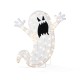 Glitzhome 35.5"H Lighted Halloween 2.5D Ghosts Outdoor Décor with 70 warm White LED Lights （KD）