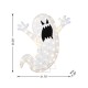 Glitzhome 35.5"H Lighted Halloween 2.5D Ghosts Outdoor Décor with 70 warm White LED Lights （KD）