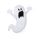 Glitzhome 35.5"H Lighted Halloween 2.5D Ghosts Outdoor Décor with 70 warm White LED Lights （KD）