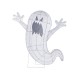 Glitzhome 35.5"H Lighted Halloween 2.5D Ghosts Outdoor Décor with 70 warm White LED Lights （KD）