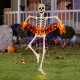 Glitzhome 86.25"H Lighted Halloween 2D Skeleton Outdoor Décor with 220 warm White LED Lights （KD）