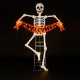 Glitzhome 86.25"H Lighted Halloween 2D Skeleton Outdoor Décor with 220 warm White LED Lights （KD）